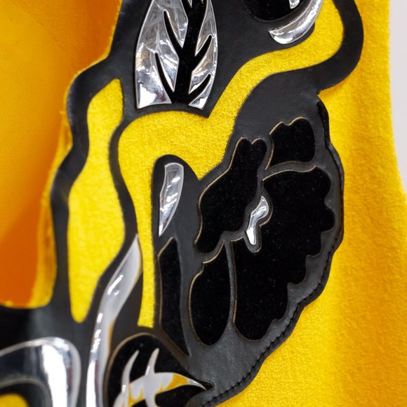 Christopher Kane Yellow Crepe Metallic Embellishment Tank - Picture 6 of 9